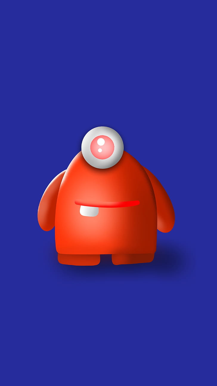 Monster red phone wallpaper