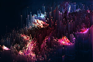 Pixel Sorting, pixel, abstract, behance wallpaper