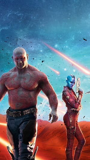 Drax the Destroyer, , Android mobile, Mobile phone wallpaper