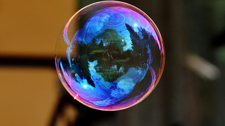Soap Bubble, bubble, macro, graphy, nature wallpaper