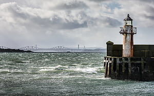 Bridge,  , Lighthouse wallpaper