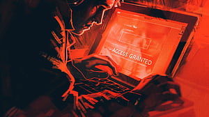 Red Tech Intrusion, hacker, technology, red wallpaper