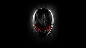 Alienware Skull, alienware, skull, logo, computer wallpaper