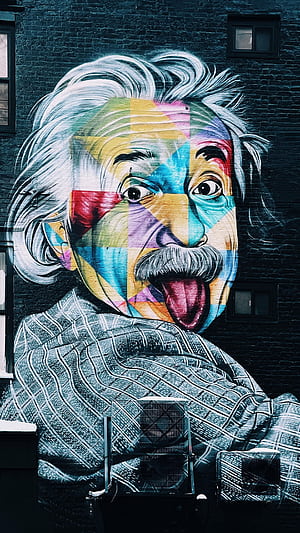 Artwork, Einstein phone wallpaper