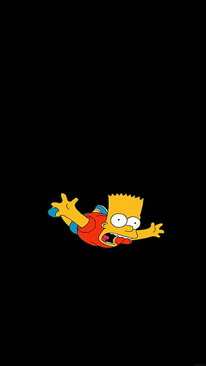 Bart Simpson, aesthetic iPhone phone wallpaper