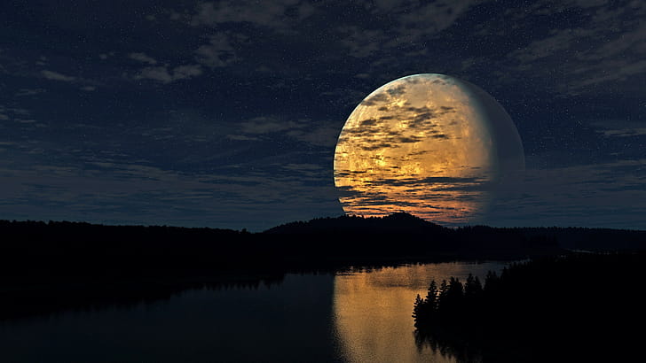 Moon, Space, , wallpaper