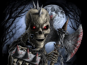 Skeleton, Dark wallpaper