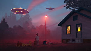 UFO, Abstract, Sci Fi wallpaper