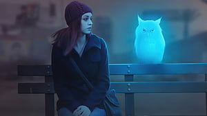 Owl Friend, owl, artist, artwork, digital-art wallpaper