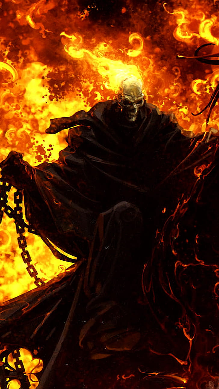 Comic, Ghost Rider phone wallpaper