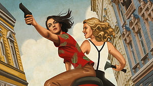 The Spy Who Dumped Me Art, the-spy-who-dumped-me, 2018-movies, movies, artwork, mila-kunis, kate-mckinnon wallpaper