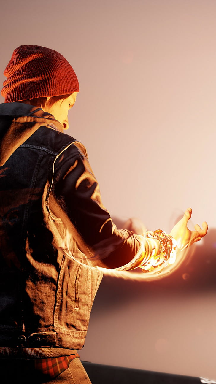 inFAMOUS second son, first light, ps4 pro phone wallpaper