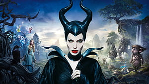 Angelina Jolie In Maleficent Movie, angelina-jolie, celebrities, maleficent, movies wallpaper