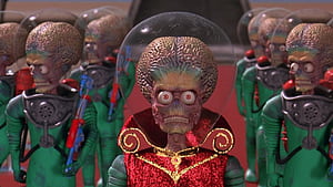 Mars Attacks!,  background, Alien invasion, Sci-fi comedy wallpaper