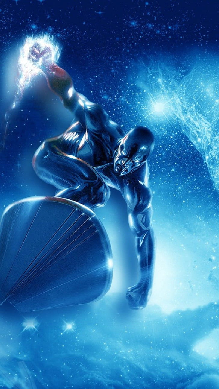 Silver Surfer comic, Marvel Comics art phone wallpaper