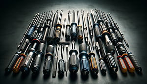 Versatile Screwdriver Set -, tools, hardware, craftsmanship wallpaper
