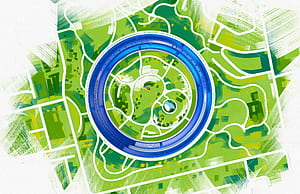 Apple Park, apple, computer wallpaper