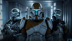 Clone commandos, Star Wars wallpaper