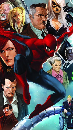 spider man, Comic, Marvel Comics phone wallpaper