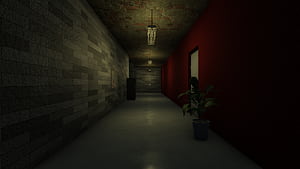 Red Threshold — Liminal, Liminal Space wallpaper