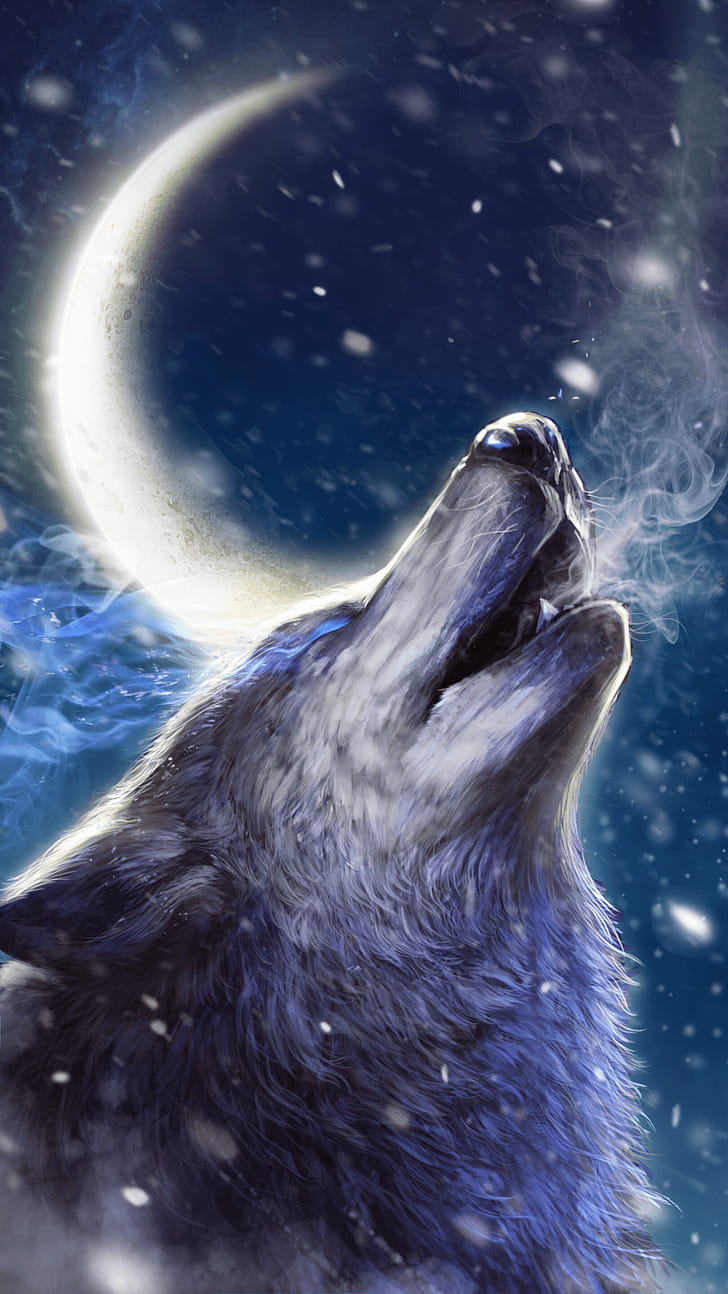 Android wolf , Customizable backgrounds, User-friendly interface, Mobile style phone wallpaper