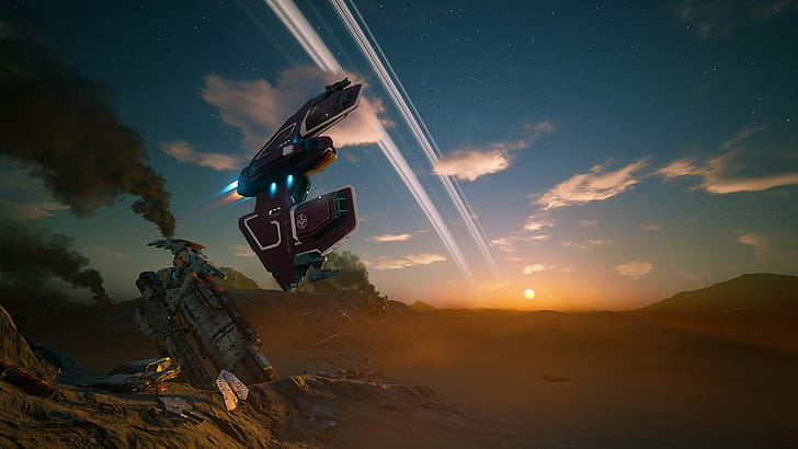 Everspace 2    — Sunset Run, Video Game wallpaper