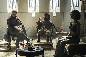 Game Of Thrones, Tv Show, Conleth Hill, Lord Varys, Missandei (Game Of Thrones), Nathalie Emmanuel, Peter Dinklage, Tyrion Lannister wallpaper