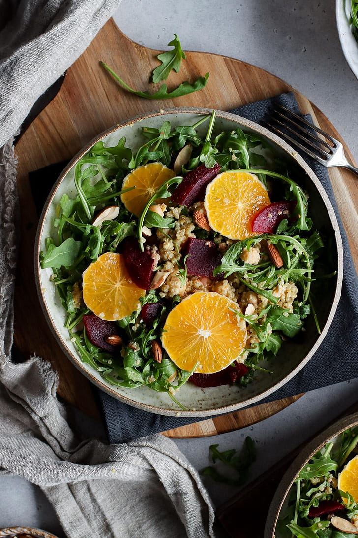 Beetroot salad, Quinoa phone wallpaper