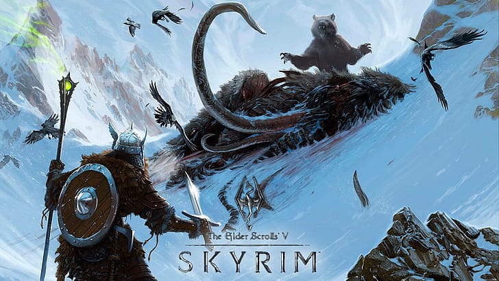 Elder Scrolls V, Skyrim , Full wallpaper