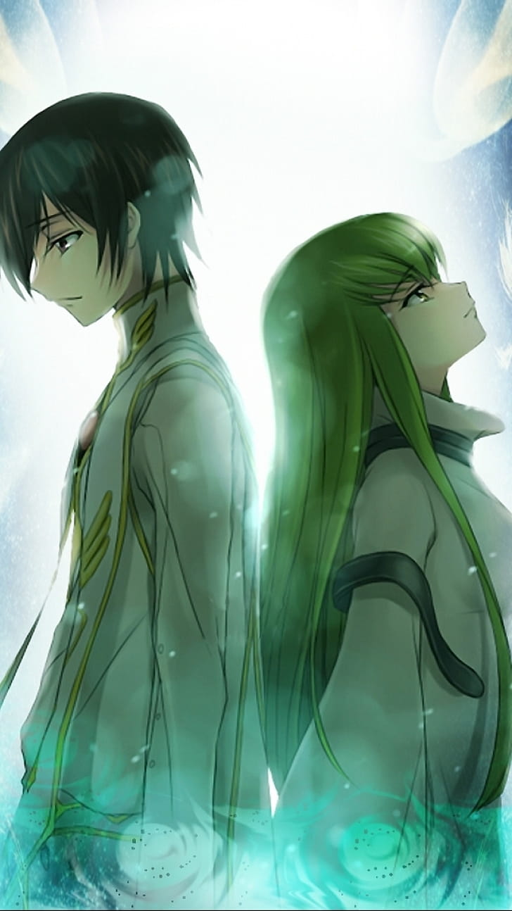 Lelouch Lamperouge, C.C. (Code Geass), Anime, Code Geass phone wallpaper