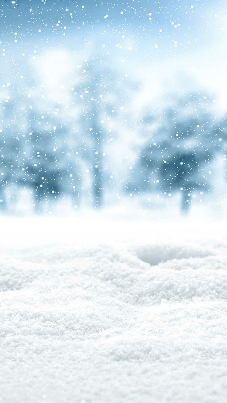 Snow, Snowfall phone wallpaper