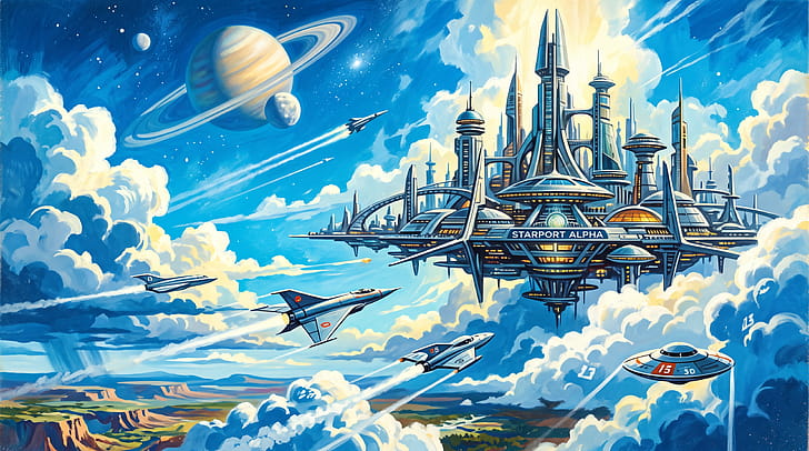 Floating City wallpaper