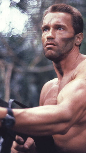Predator, Arnold Schwarzenegger phone wallpaper