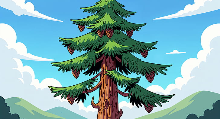 Evergreen Pine —, Pine Tree wallpaper