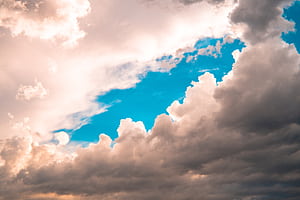 Blue Clouds , clouds, nature wallpaper