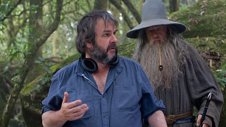 Ian McKellen, Peter Jackson wallpaper