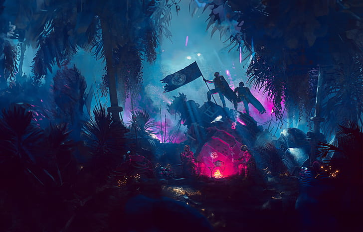 Helldivers 2 vaporwave wallpaper