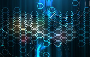Digital, Honeycombs wallpaper
