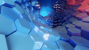 Tunnel, Hexagons wallpaper