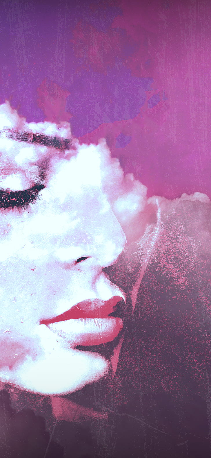 artistic, face phone wallpaper