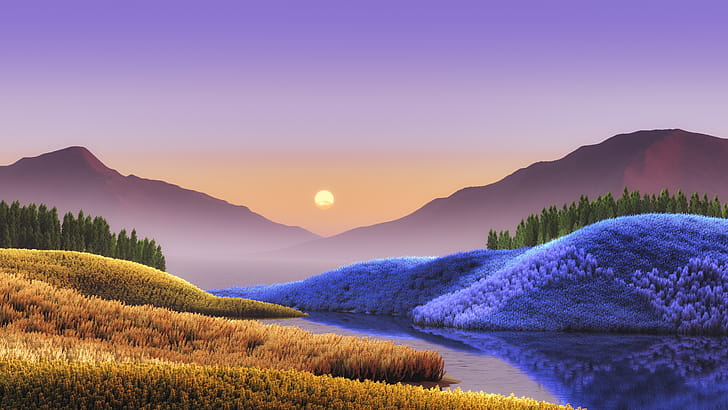 Windows Files Dusk, windows, computer, dusk, behance wallpaper