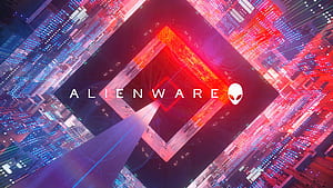 Alienware Abstract, alienware, computer, logo, abstract wallpaper