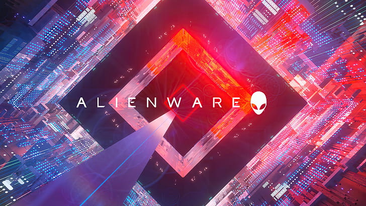 Alienware Abstract, alienware, computer, logo, abstract wallpaper