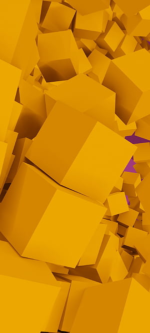 Cube, Geometric Shapes phone wallpaper