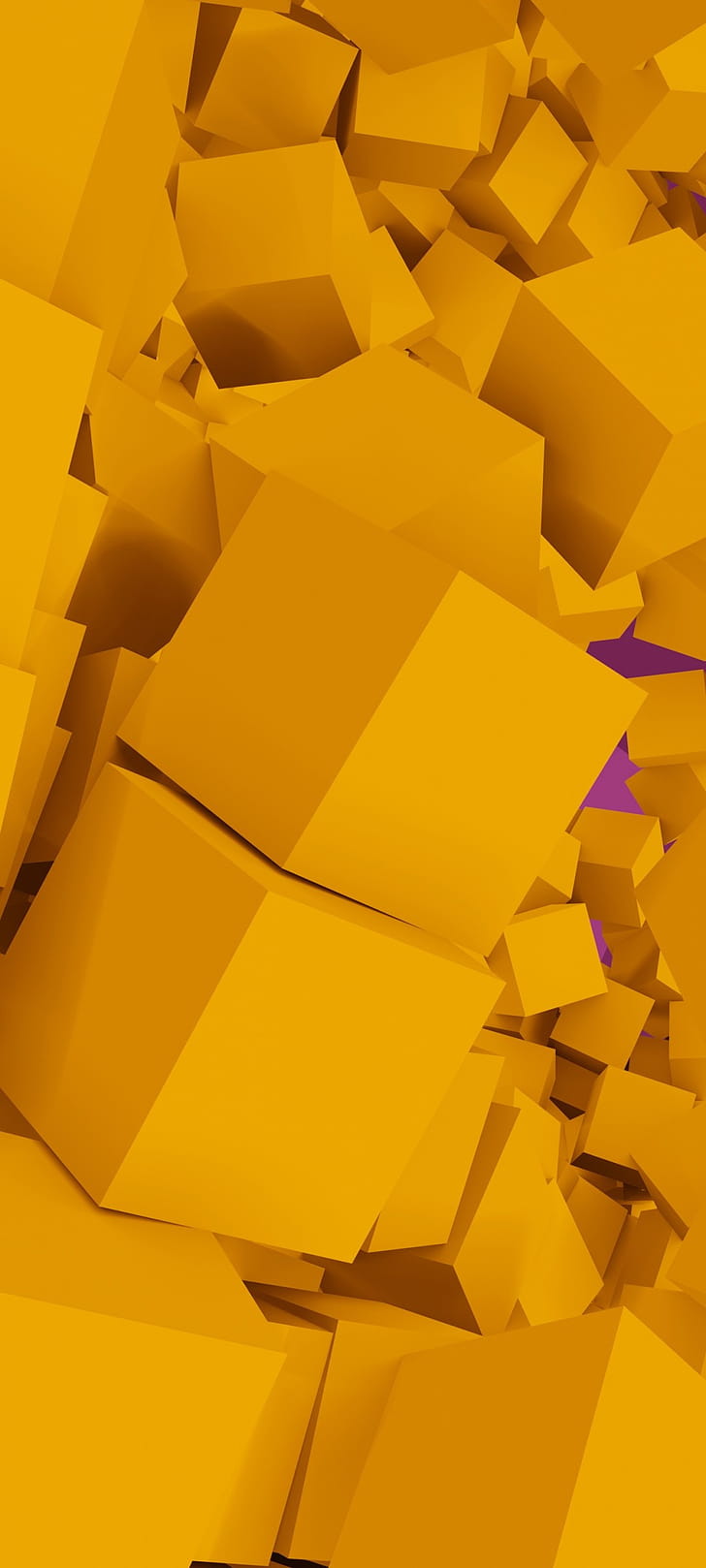 Cube, Geometric Shapes phone wallpaper
