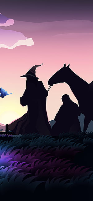 Middle Earth, iPhone phone wallpaper