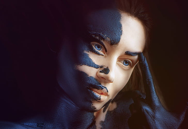 face, paint wallpaper