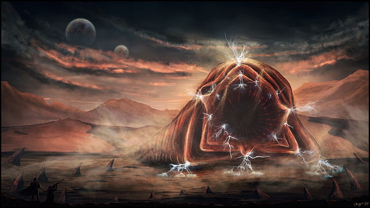Artwork, Dune Worm wallpaper