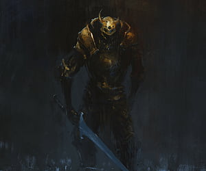 dark, warrior wallpaper
