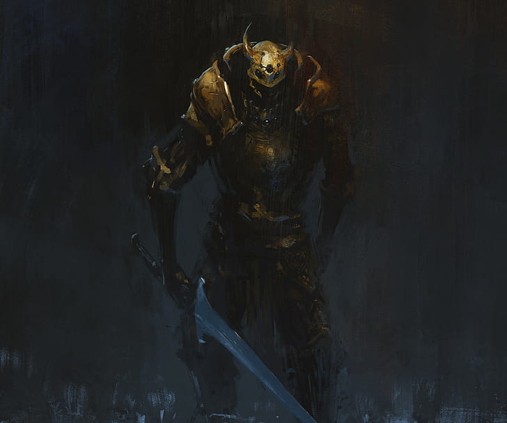 dark, warrior wallpaper